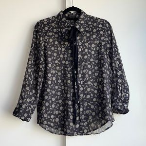 Pre-loved Marc Jacobs Daisy Bow Tie Blouse M 6